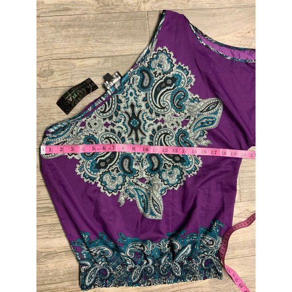 NWT Rampage One Shoulder Top Large - Picture 3 of 5